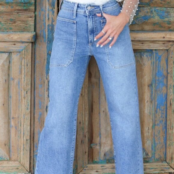 Just Black Medium Wash Utility Denim - Picture 11 of 13